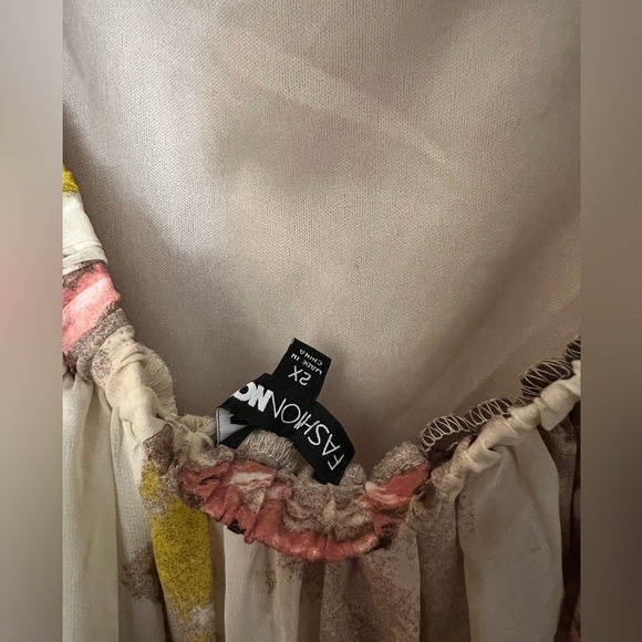 Claire Maxi Dress | Brown Combo | 2X Fashion Nova - Picture 8 of 8